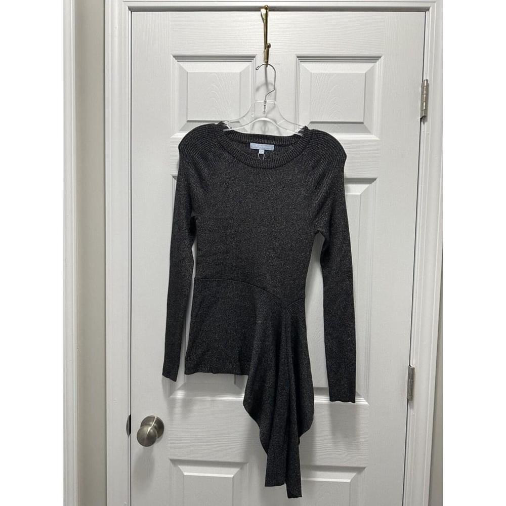 Antonio Melani White Monica Asymmetrical Knit Top Size Medium NWT